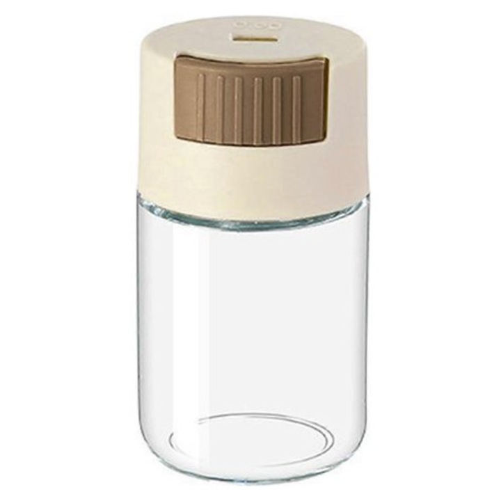 Saliere sticla, design transparent, etansa, 10,8x5 cm