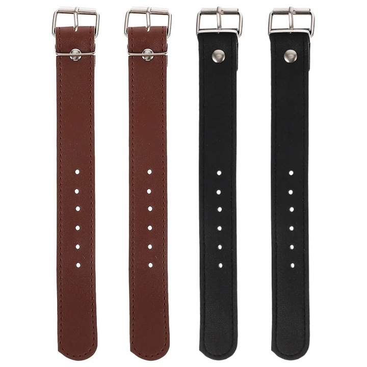 Set 2 Curele din Piele pentru Cos Bicicleta, Reglabile, Multicolor, 22.5x3x1cm