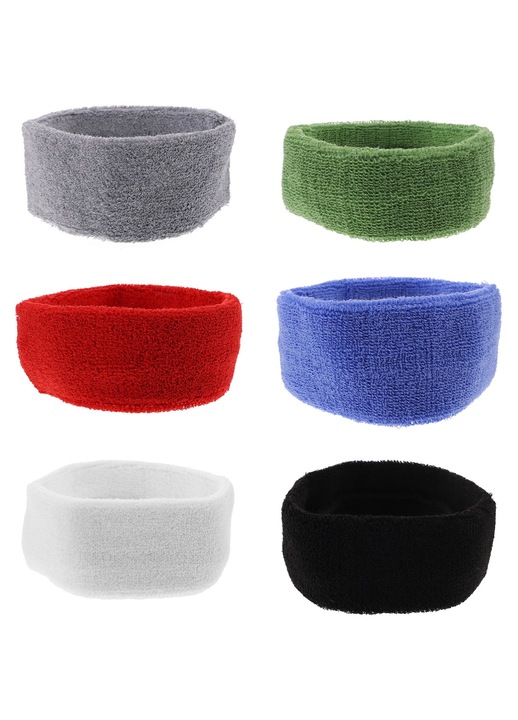 YANYXR unisex sport fejpánt szett, 6 db, rugalmas, többszínű, 18x5x0.2cm