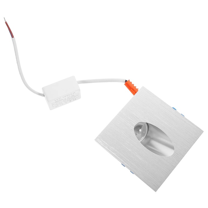 Аплик за стена YANYXR LED квадратен, конусовиден дизайн, студено бял, 8x8x4.5см