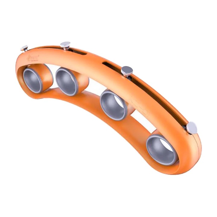 Extensor degete portabil pentru chitara si pian, portocaliu, 19x7x2cm