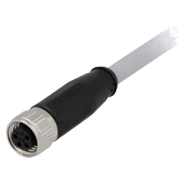 Conector M8 mama 4 pini cu cablu de 1m PVC