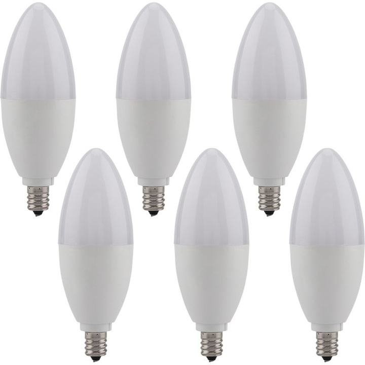 Bec LED E12, 5W, meleg fehér fény