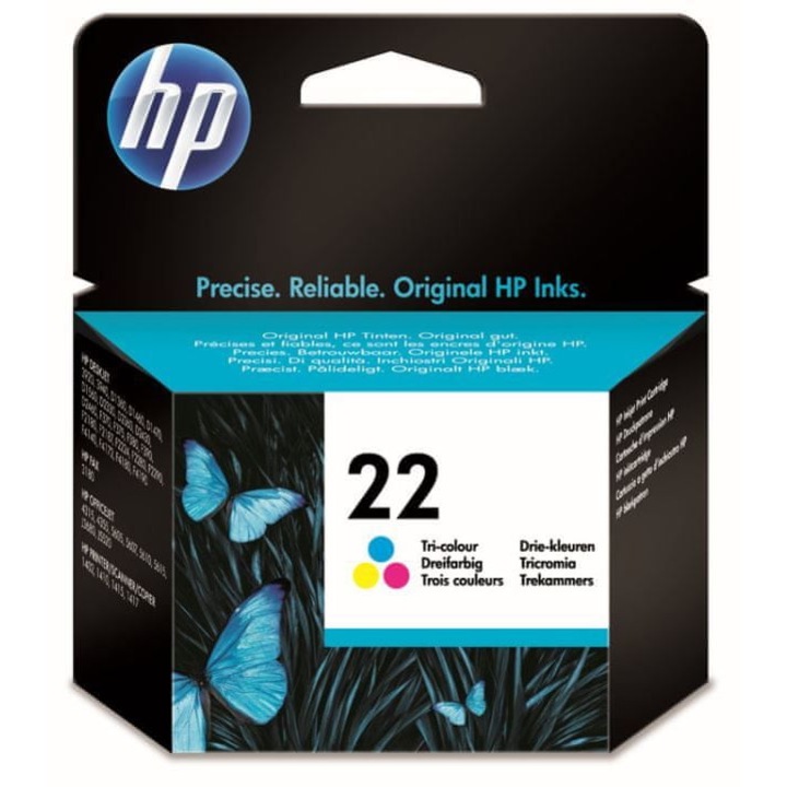 Мастилена касета HP 22 трицветна C9352AE