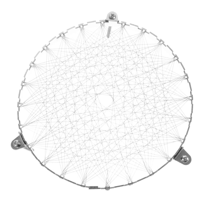Plasa inox si nichel pentru aragaz 15.5x15.5x1.2cm, argintiu