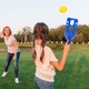 2 комплекта игра Scoop Ball Double Play Balls Scoop Toss and Catch And Catch Balls Scoop and Toss Ball Game Външни играчки с дръжка за деца Launcher Toss Game Sport Lingura Fitness Beach