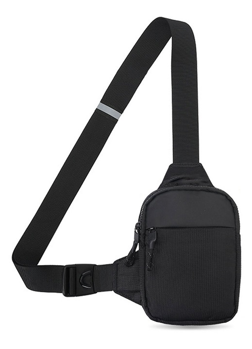 Mini Crossbody táska futáshoz, dupla zsebekkel, vízálló, futáshoz, edzéshez, túrázáshoz, kerékpározáshoz, utazáshoz