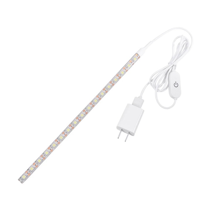 Kit iluminare LED pentru masina de cusut, 30cm, alb, USB, dimmer tactil