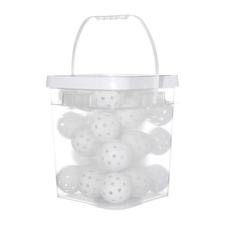 Mingi pickleball beltéri 36 darabos készlet, 74mm, világoskék, 40 lyuk