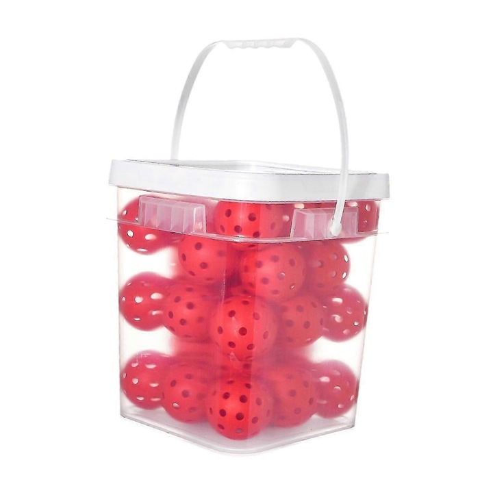 36 db beltéri pickleball labda szett, 74mm, 40 lyuk, világoskék
