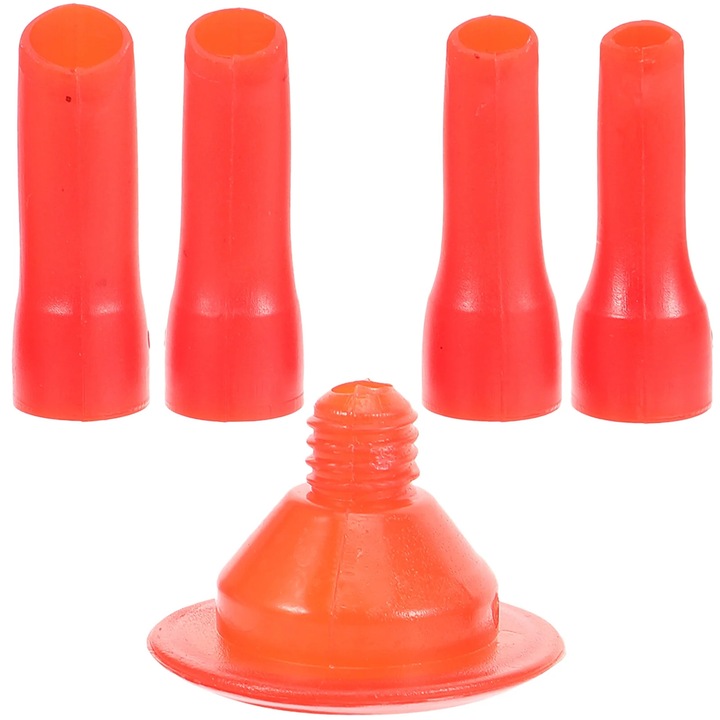 Set 4 duze aplicator etansare, plastic, rosu, 7x5x5cm, multicolor
