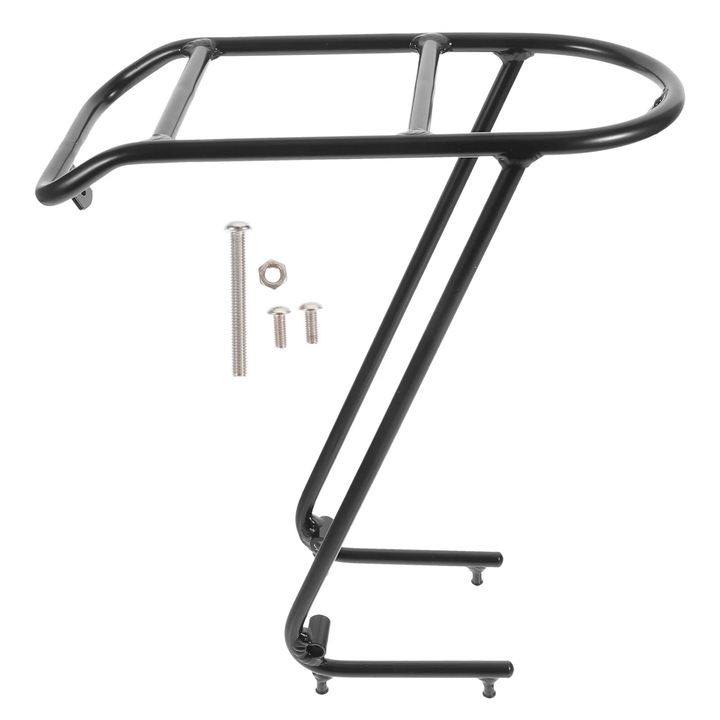 Suport frontal bicicleta aluminiu negru 32x29x14cm