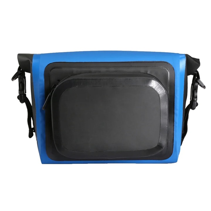 Geanta multifunctionala pentru ghidon bicicleta, rezistenta la apa, 23x17x9cm, negru