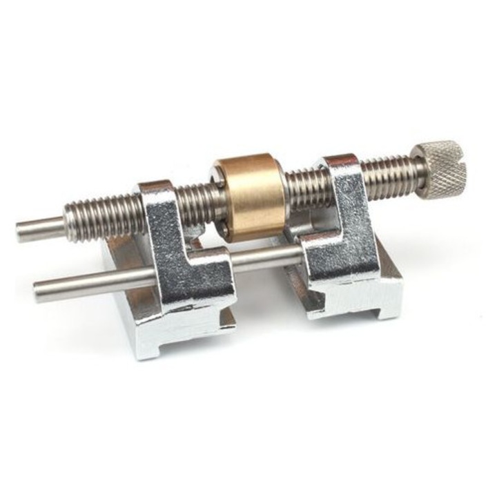 Késélező vezető, rozsdamentes acél, fix, sárgaréz görgőkkel, állítható 0,8x8,2cm