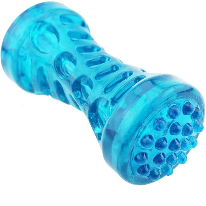 Tartós rágójáték kutyáknak, fogtisztító, nyikorgó, csont alakú (Dumbbell sorozat), harapásálló, nyomással nyikorgó, kölyökkutya játékok, agresszív edzéshez és játékhoz