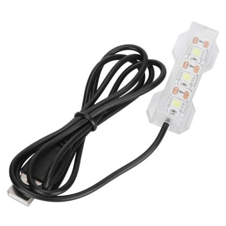 Lampa LED acvariu clip, multicolor, 20x15cm, 1W