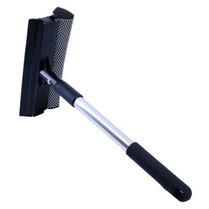 Racleta parbriz, 2 in 1, negru, 36x50cm, aluminiu