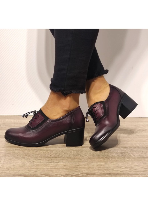 Pantofi Casual Dama Nicolis 124494 Bordo - 39, Bordo