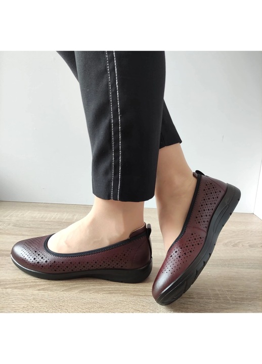 Pantofi Casual Dama Pass 540009D 23-N Bordo - 39, Bordo