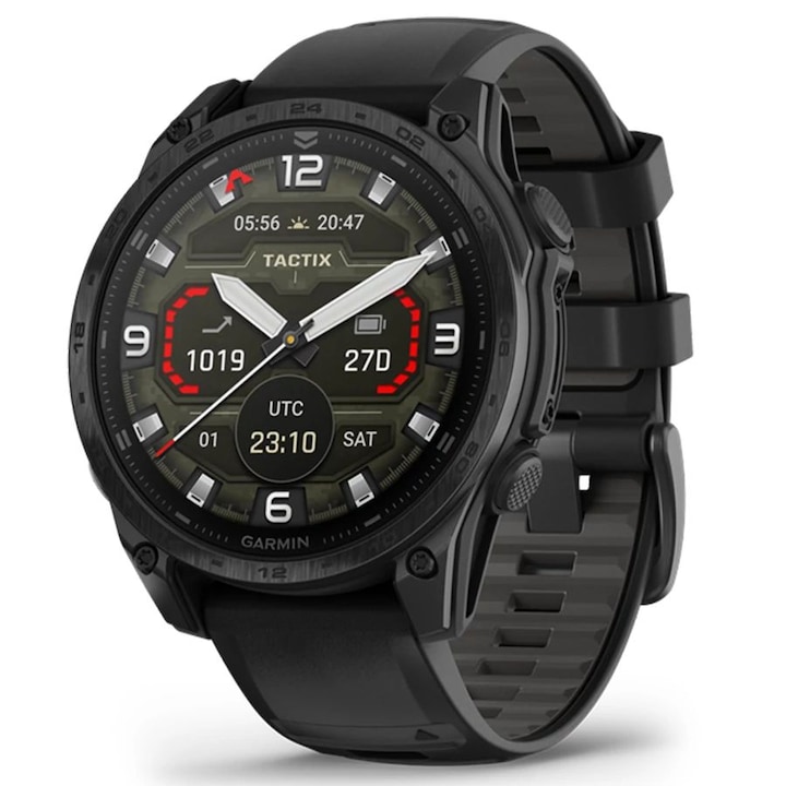 Ceas inteligent Garmin Tactix 8 AMOLED negru 47x47x13,8mm