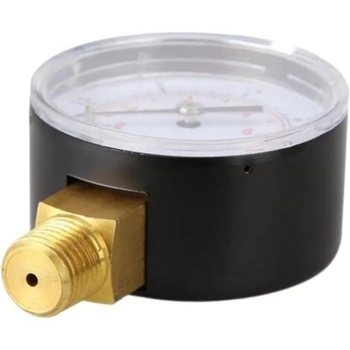 Манометър за налягане на вода, 50мм, метал, 0-1 bar/0-15 psi