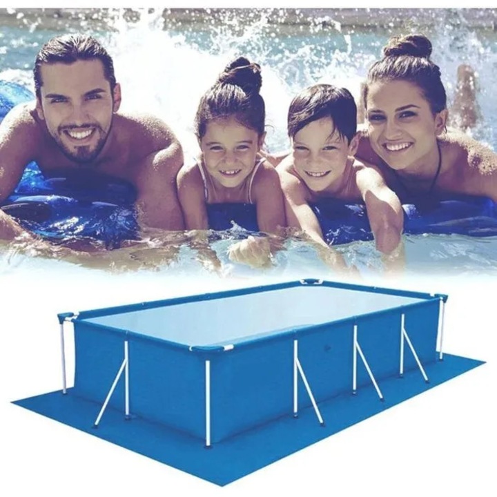 Covor de sol pentru piscina 500x300cm impermeabil pliabil