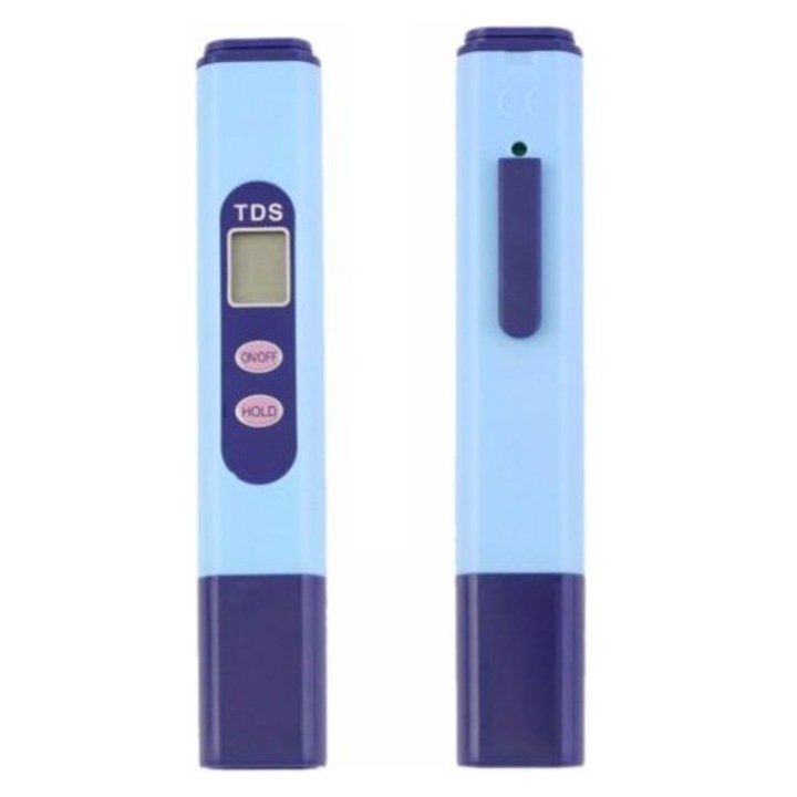 Tester apa digital TDS-2B, ecran LCD, compensatie temperatura, 14.2x2.3x1.3cm