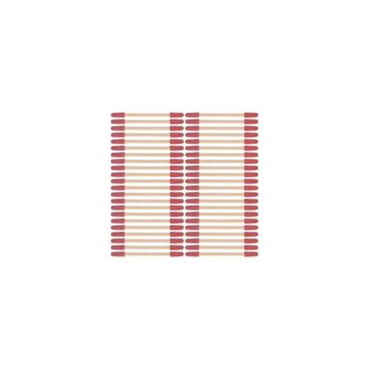 50 darabos méhészeti eszköz készlet, bambusz gumi, piros, 17.2x3.2x1.2cm