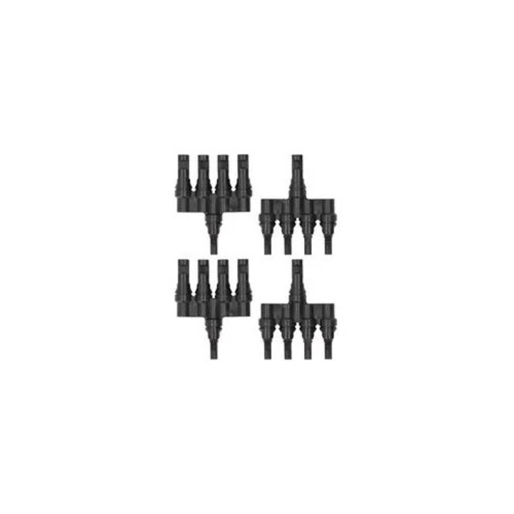 Napelem PV csatlakozó készlet, 1000V, vízálló, réz, PPO, IP67, 4mm