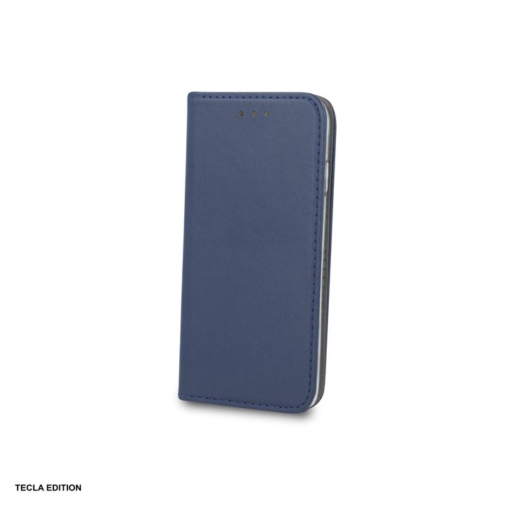 Husa Smart Magnetic pentru Motorola Moto G35, tip carte cu inchidere magnetica, Albastru