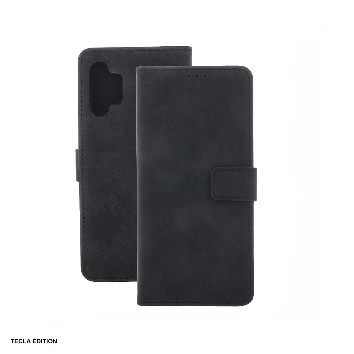 Husa Smart Velvet pentru Apple iPhone XR, tip carte cu inchidere magnetica, Negru