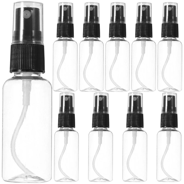 YANYXR 10 db-os spray flakon készlet 30ml fekete 10.5x2.8x2.8cm