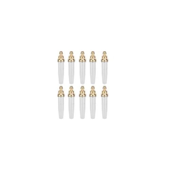 10 db rozsdamentes acél gázvágó fúvóka készlet GK3-2 1.2mm 30x50mm