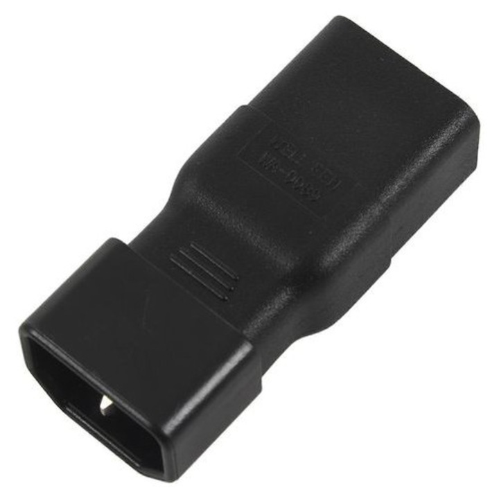 Adaptor IEC C14 la C19, negru, 10A-16A, 110V-250V