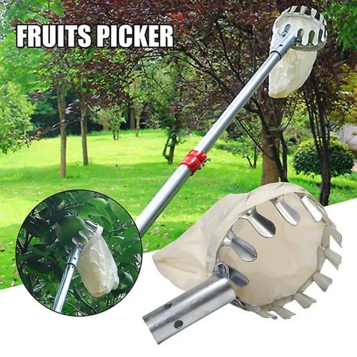 Gyümölcsszedő kosár, 3m, fém, könnyű, praktikus