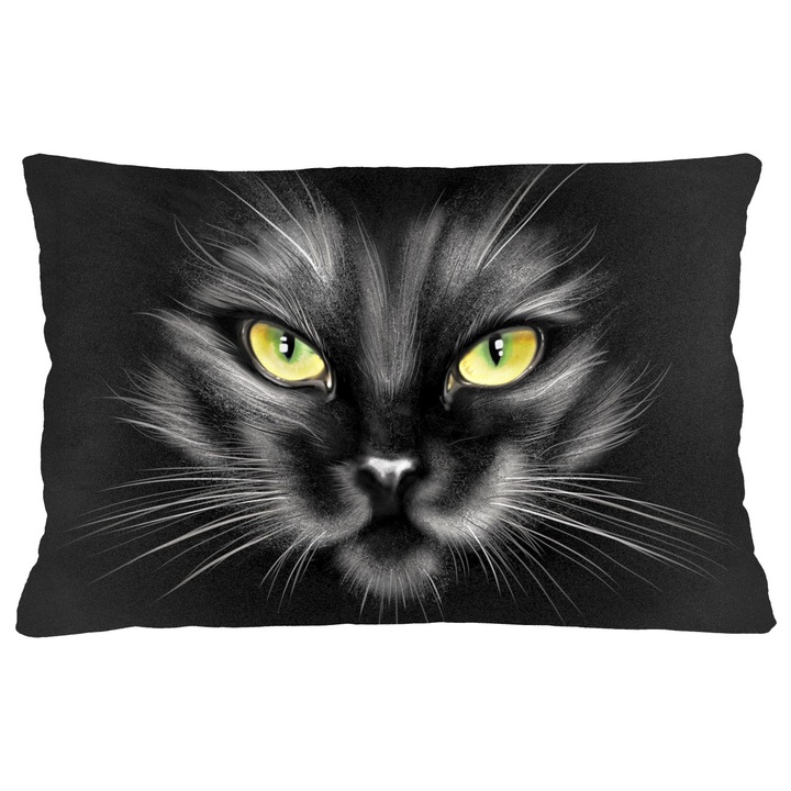 Bertoni NERO fekete bársony párna 40x60cm