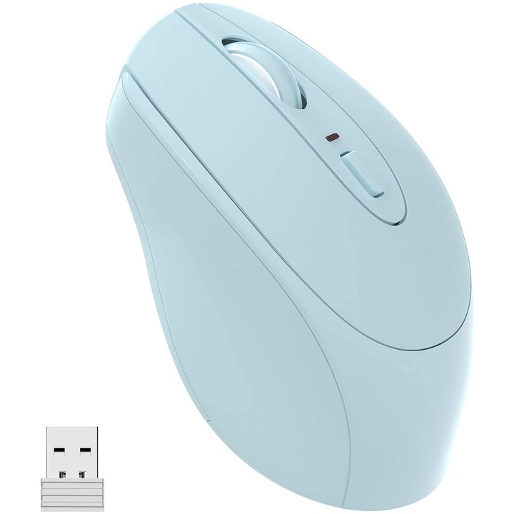 Vezeték nélküli egér 2.4G ergonomikus többszínű 10m hatótávolság