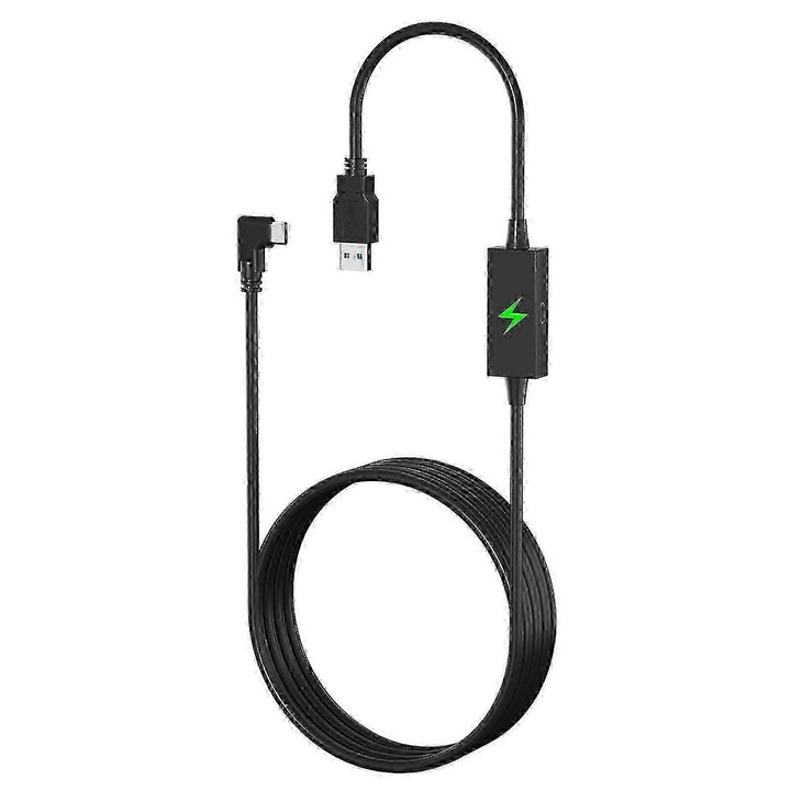 VR Link кабел 5м, бързо зареждане, черен