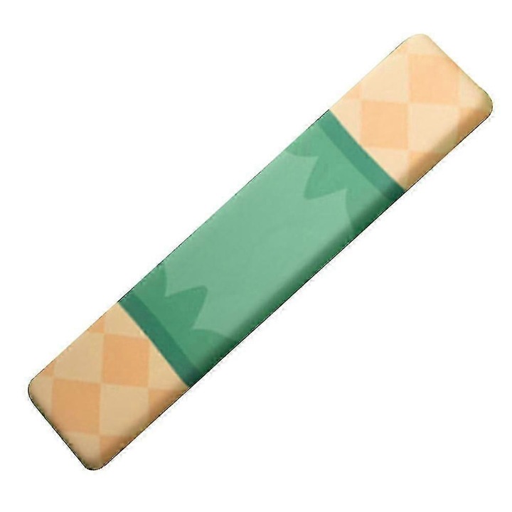 Billentyűzet csuklótámasz, memóriahab töltet, csúszásmentes, sárga, 36cm