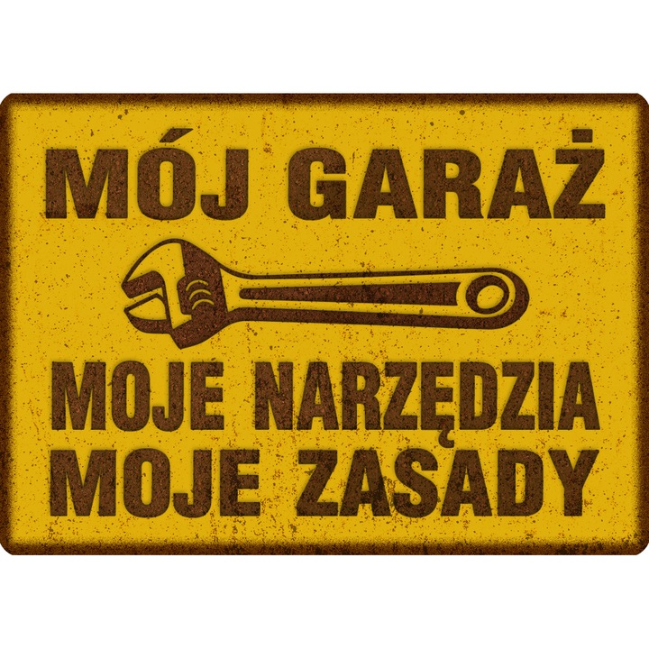 Bertoni Moj Garaj dekorációs tábla 20x28cm