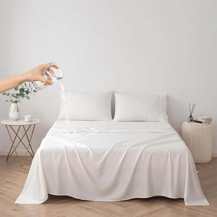 Cuvertura impermeabila, 200x254cm, protectie pat Queen, material rezistent, imprimeu animale