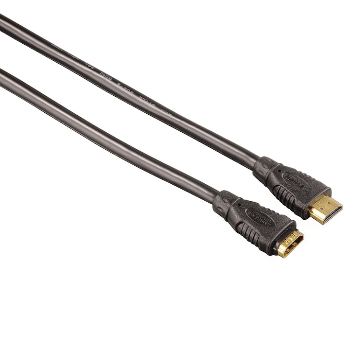 HAMA High Speed HDMI csatlakozó - csatlakozó kábel, Ethernet, aranybevonatú, 3.0 m