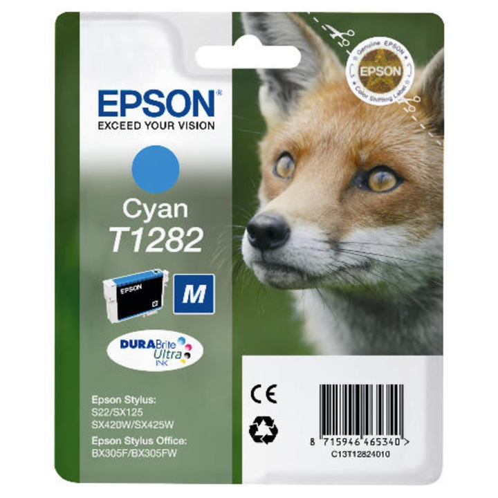 Tintapatron Epson C13T12824011 Cián