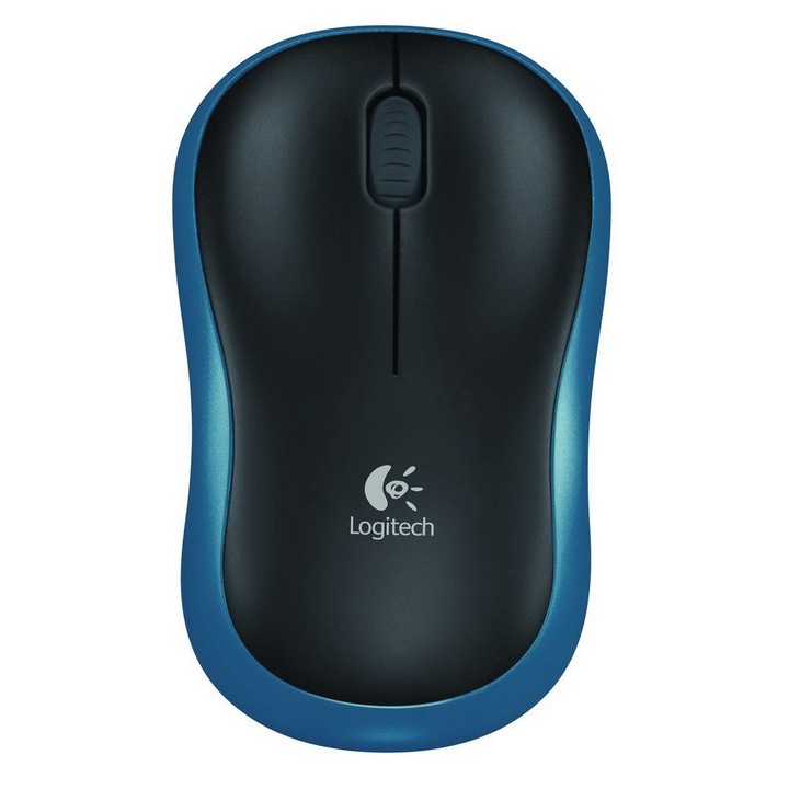 Безжична мишка Logitech M185, USB, синя