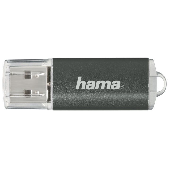 Memorie USB Hama Laeta 16GB, USB 2.0, Gri