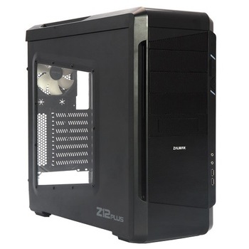 Carcasa Zalman Z12 Plus, Middle Tower, ATX, fara sursa, Black Carcasa Zalman Z12 Plus, Middle Tower, ATX, fara sursa, Black