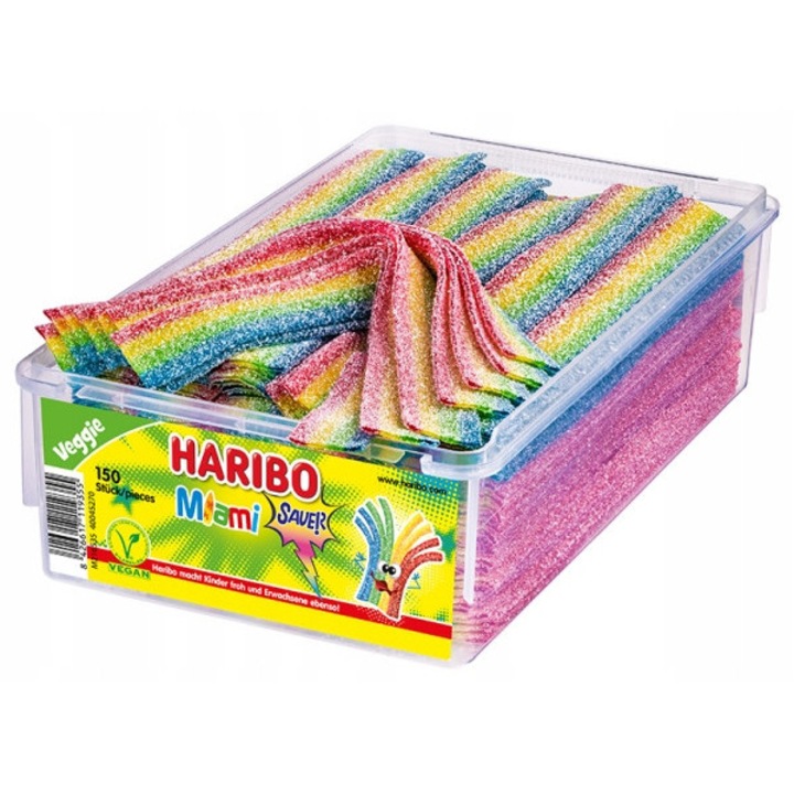 Jeleuri acrisoare Miami Sauer, Haribo, 150 bucati, 1, 125 kg