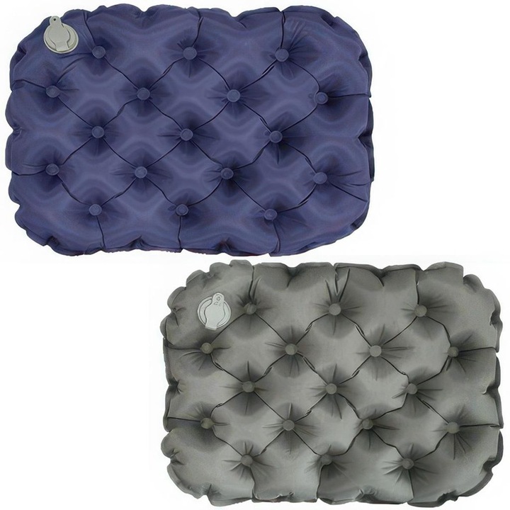 2 db kültéri felfújható párna készlet, 40D TPU nylon, többszínű, kompakt 5 cm