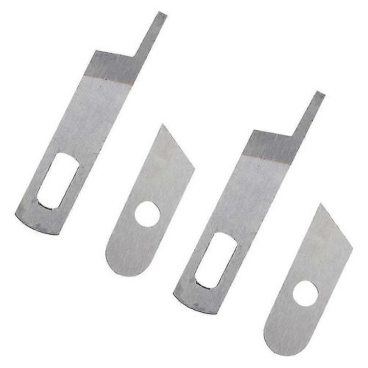4 részes varrógép készlet, rozsdamentes acél, 25x8mm és 40x8mm