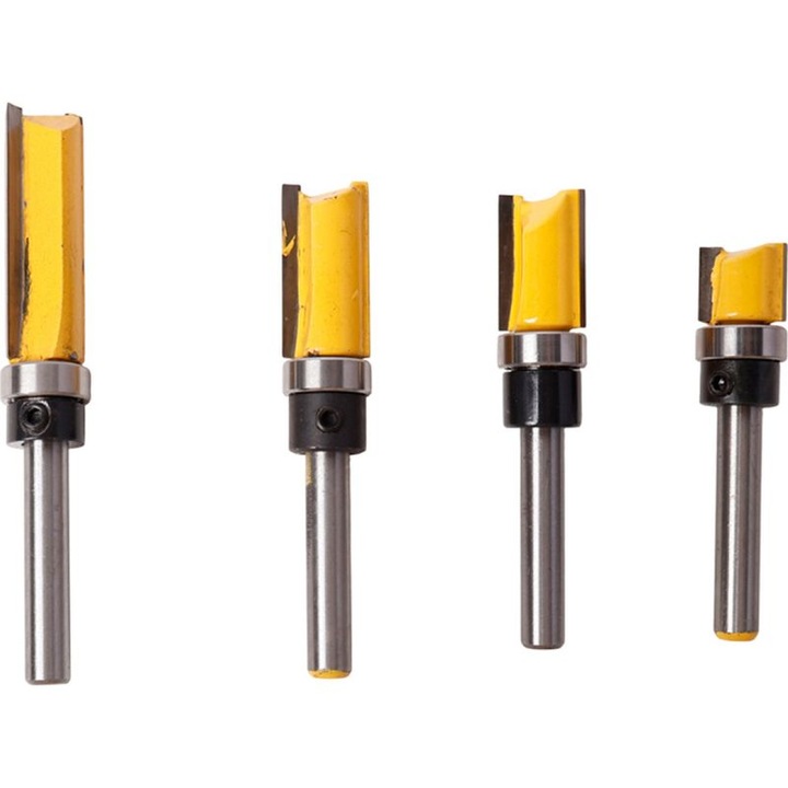 Set 4 freze lemn 6mm tungsten multicolor